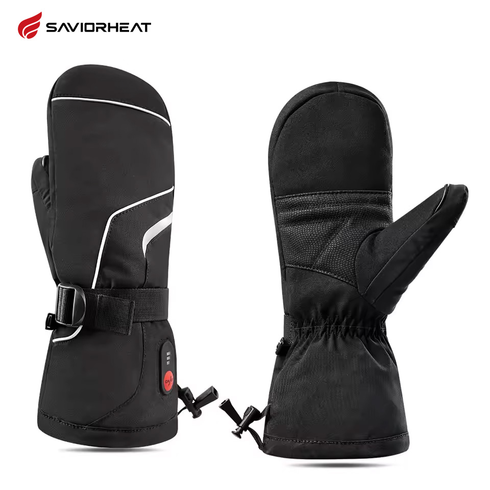 Ski Glove Waterproof - ถุงมือผ้าฝ้าย3M ให้ความอบอุ่นมืออุ่นไฟฟ้ากันน้ำสโนว์บอร์ดขี่จักรยานมอเตอร์ไซค์สกีกลางแจ้ง