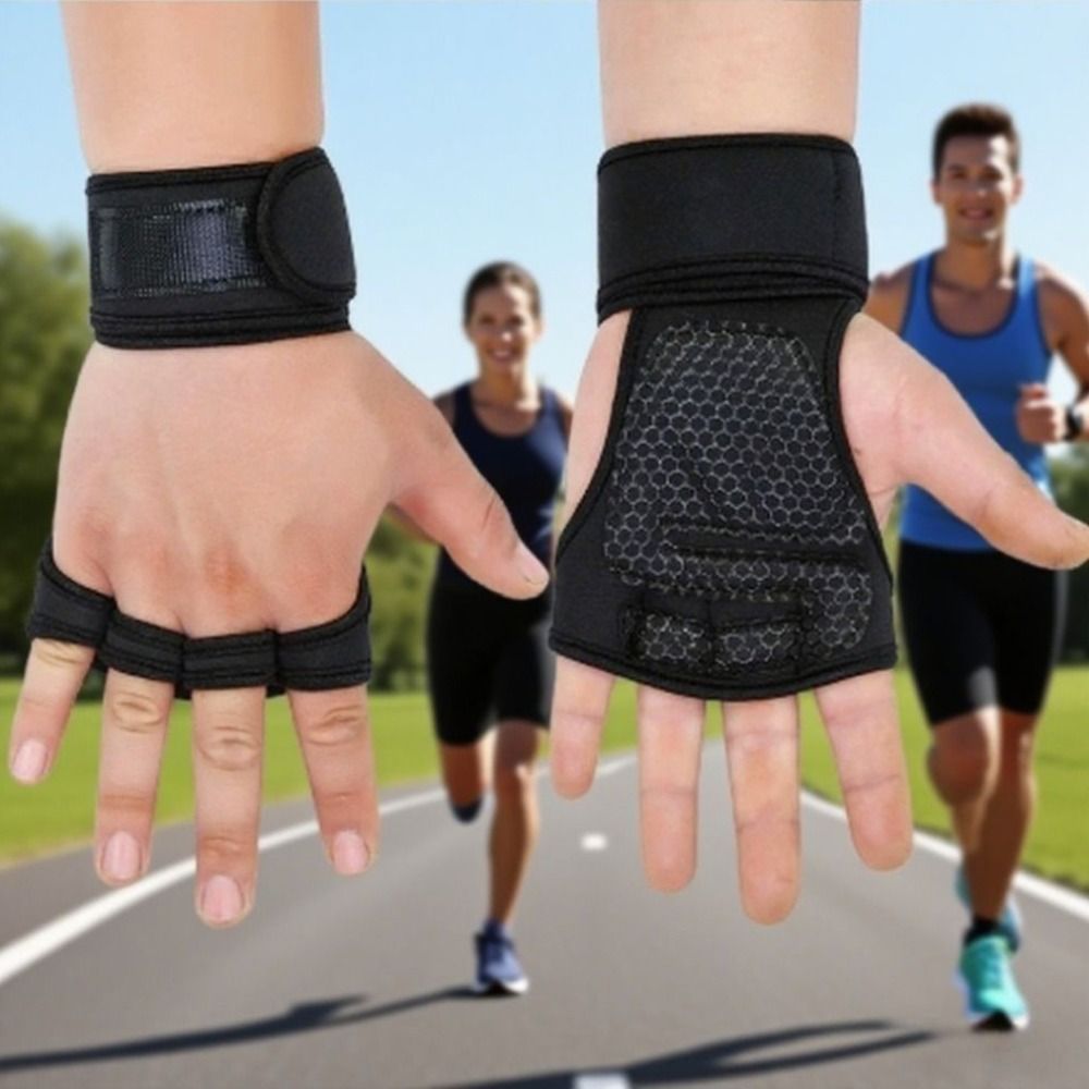 Workout Glove Gym - ถุงมือฟิตเนสกันลื่น ถุงมือยกน้ำหนักแบบทนทานต่อการสึกหรอ ถุงมือออกกำลังกายแบบดูดซับแรงกระแทก ถุงมือออกกำลังกายแบบระบายอากาศได้