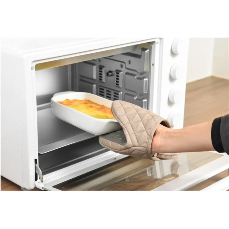 1 PC KITCHEN Anti Scald เตาอบถ - Oven Mitt Silicone บทวิจารณ์และราคา