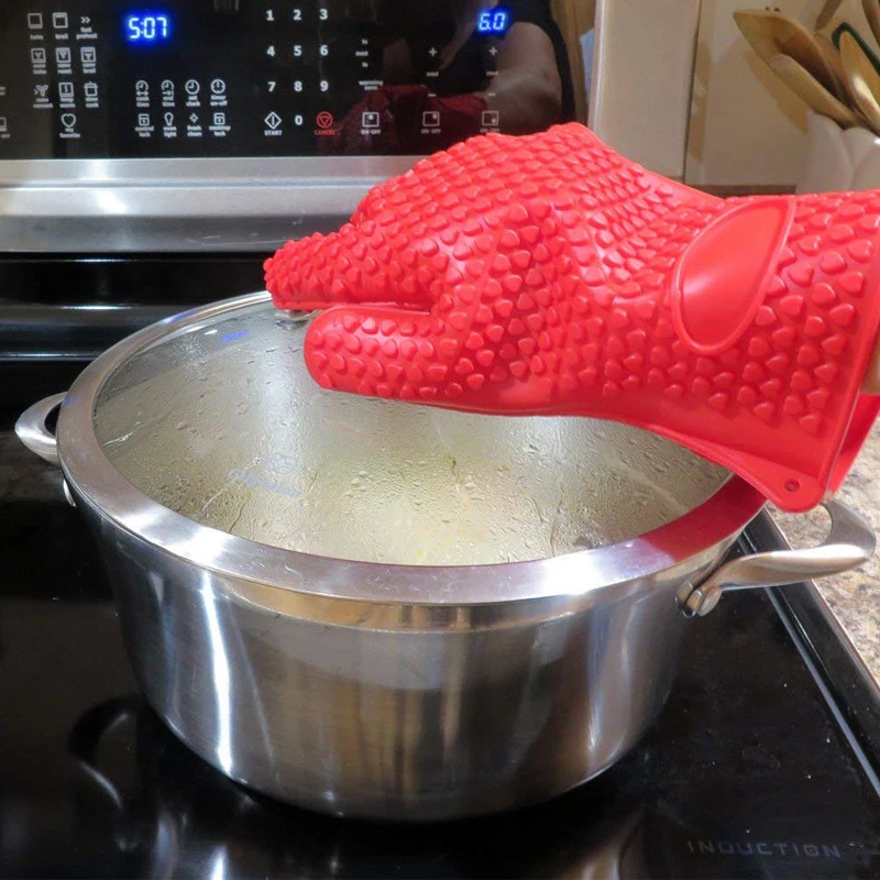 ถุงมือซิลิโคนสำหรับปิ้งย่าง ถุ - Oven Mitt Silicone บทวิจารณ์และราคา