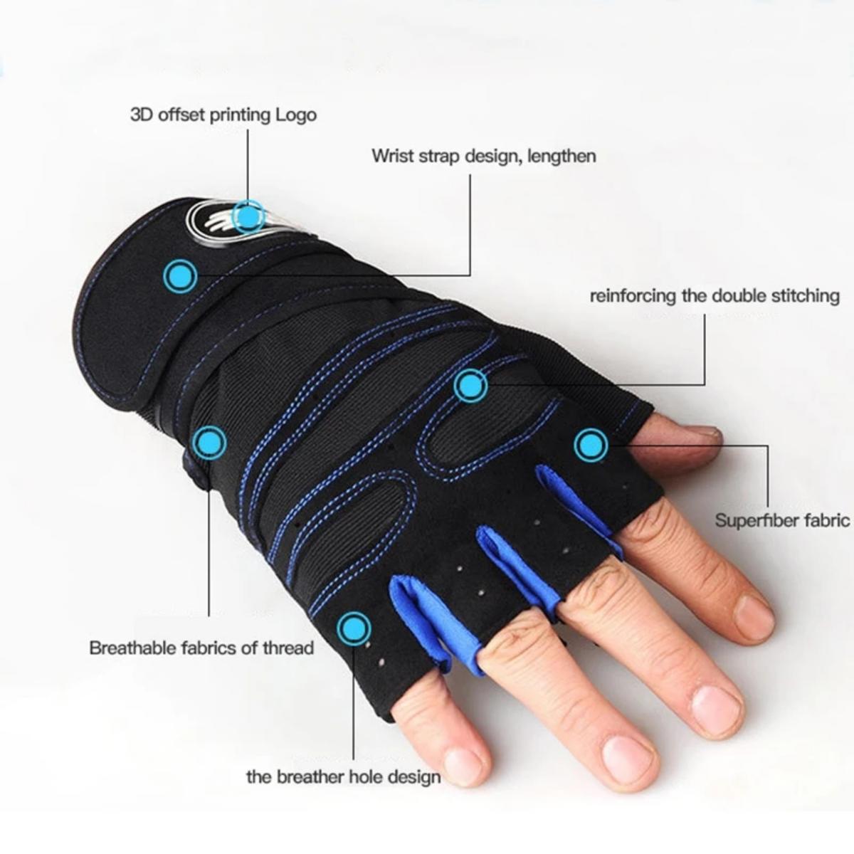 ฟิตเนสยกน้ําหนักสายรัดข้อมือถุ - Workout Glove Gym บทวิจารณ์และราคา