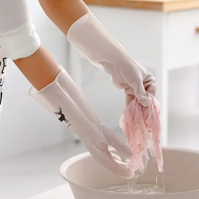 ถุงมือยางอเนกประสงค์ - หนาและก - Rubber Glove Cleaning บทวิจารณ์และราคา